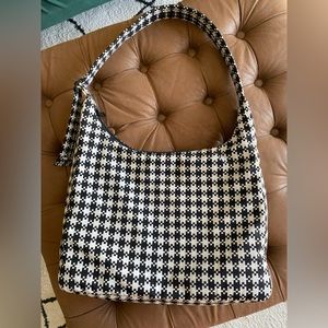 Baggu Nylon Shoulder Bag in Pixel Gingham